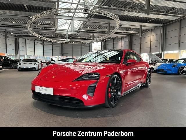 Rot Gebraucht 2023 Porsche Taycan Sport Turismo Kombi | 85.890 € (Superpreis) - Bild 1/4