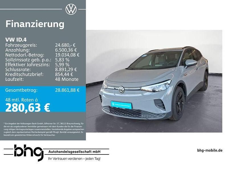 Grau Gebraucht 2023 VW ID.4 Pure SUV | 24.680 € (Superpreis) - Bild 1/4