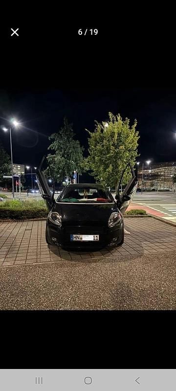 Gebraucht Fiat Punto 95 PS (69 kW) 2008 Schwarz Kleinwagen