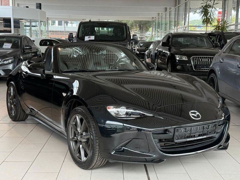 Onyxschwarz metallic Gebraucht 2016 Mazda MX5 Exclusive-Line Cabrio | 18.991 € (Guter Preis) - Bild 1/4