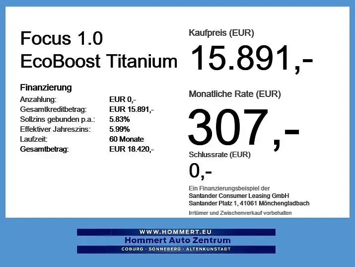Gebraucht Ford Focus Titanium 125 PS (91 kW) 2023 Polarsilber metallic Limousine