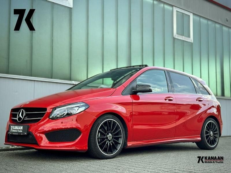 Rot Gebraucht 2018 Mercedes B200 AMG line Van / Kleinbus | 19.650 € (Etwas zu teuer) - Bild 1/4