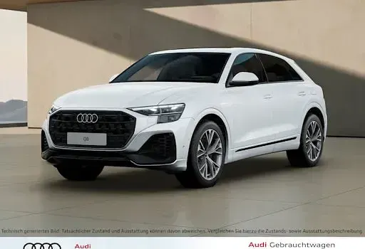 Gebraucht Audi Q8 S-Line 394 PS (289 kW) 2025 Gletscherweiß metallic SUV