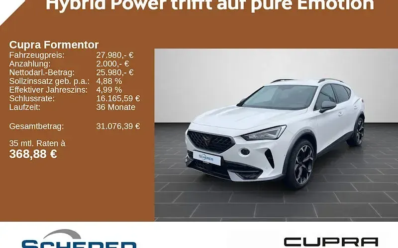 Gebraucht Cupra Formentor 204 PS (150 kW) 2024 Weiß SUV