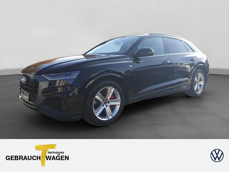 Mythosschwarz metallic Gebraucht 2022 Audi Q8 S-Line SUV | 69.980 € (Etwas zu teuer) - Bild 1/4
