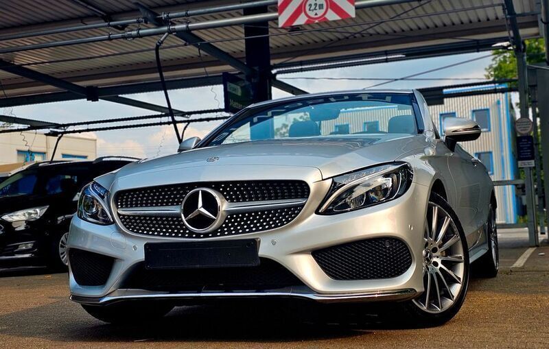 Silber Gebraucht 2018 Mercedes C220 AMG Cabrio | 29.490 € (Fairer Preis) - Bild 1/4