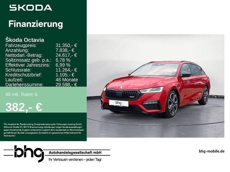 Rot Gebraucht 2022 Skoda Octavia RS Kombi | 31.350 € (Fairer Preis) - Bild 1/4
