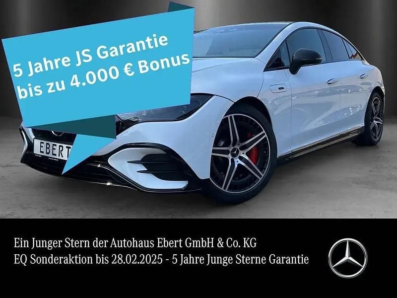 Manufaktur opalithweiß bright Gebraucht 2024 Mercedes EQE AMG 43 AMG Limousine | 66.880 € (Teuer) - Bild 1/4