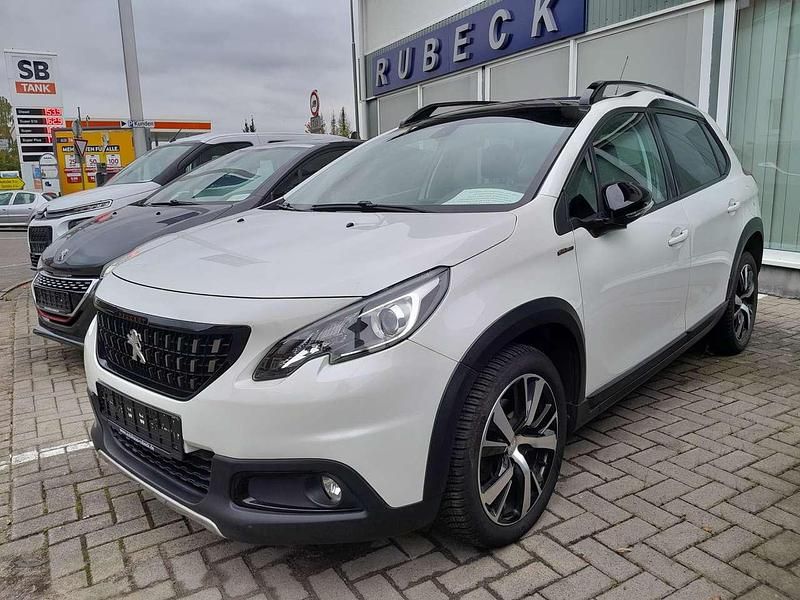 Weiss perlmutt Gebraucht 2019 Peugeot 2008 Allure GT-Line SUV | 17.300 € (Teuer) - Bild 1/4