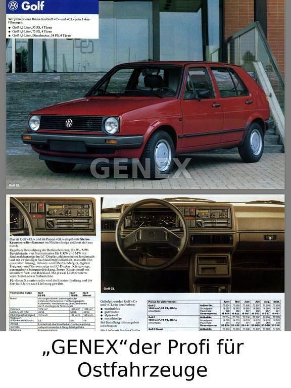 Second-hand VW Golf II 54 CP (39 kW) 1988 Roșu Hatchback