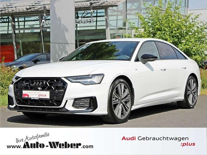 Gletscherweiß metallic Gebraucht 2023 Audi A6 S-Line Limousine | 59.450 € (Teuer) - Bild 1/3