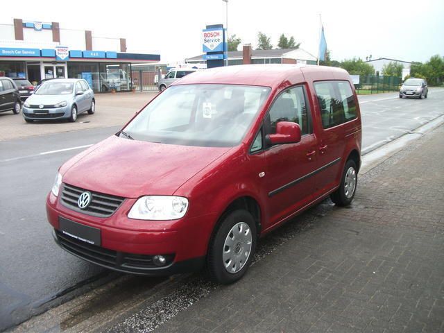 Gebraucht VW Caddy Family 80 PS (58 kW) 2007 Rot metallic Van / Kleinbus