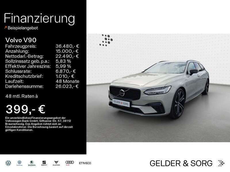Birch light / metallic Gebraucht 2021 Volvo V90 Kombi | 36.480 € (Superpreis) - Bild 1/4