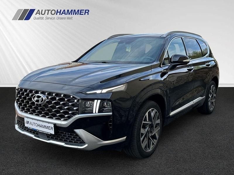 Schwarz Gebraucht 2021 Hyundai Santa Fe Signature SUV | 37.650 € (Fairer Preis) - Bild 1/4