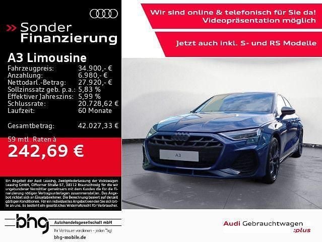 Blau Gebraucht 2025 Audi A3 S-Line Limousine | 34.900 € (Fairer Preis) - Bild 1/4
