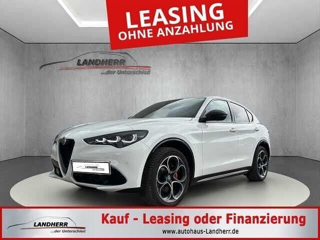 Nero vulcano met (metallic) Gebraucht 2024 Alfa Romeo Stelvio Veloce SUV | 38.425 € (Superpreis) - Bild 1/4