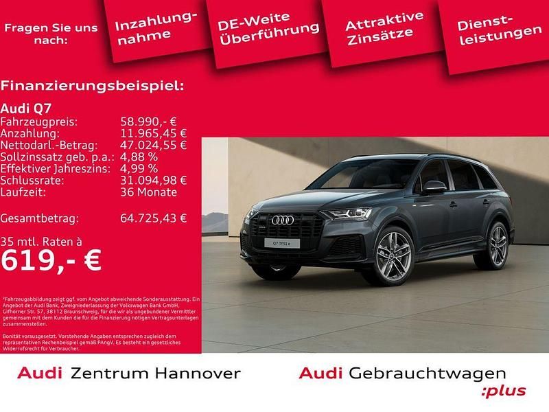 6y daytonagrau perleffekt (metallic) Gebraucht 2022 Audi Q7 S-Line SUV | 58.990 € (Etwas zu teuer) - Bild 1/4