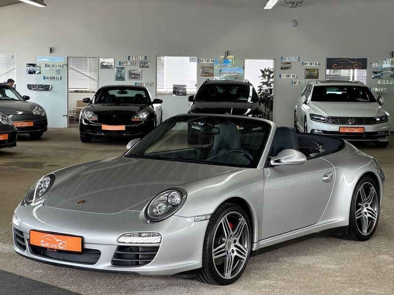 Arktissilbermetallic Gebraucht 2010 Porsche 911 Carrera 4S Cabriolet Cabrio | 69.997 € (Guter Preis) - Bild 1/4