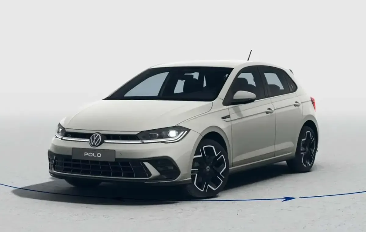 Neu VW Polo R-line 116 PS (85 kW) 2025 Ascotgrau / schwarz Kleinwagen