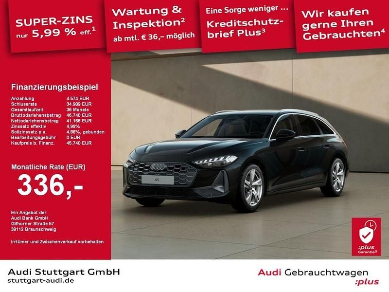 Schwarz Gebraucht 2024 Audi A5 Sport Coupé | 45.740 € (Superpreis) - Bild 1/2