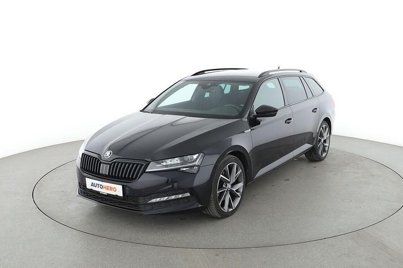 Schwarz Gebraucht 2022 Skoda Superb SportLine Kombi | 28.270 € (Fairer Preis) - Bild 1/3