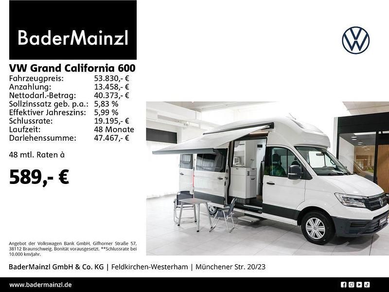 Candyweiß Gebraucht 2023 VW California California Van | 53.830 € (Fairer Preis) - Bild 1/4
