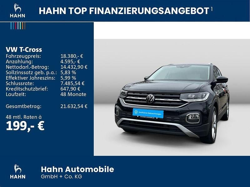 Gebraucht VW T-Cross Style 110 PS (80 kW) 2021 Schwarz SUV
