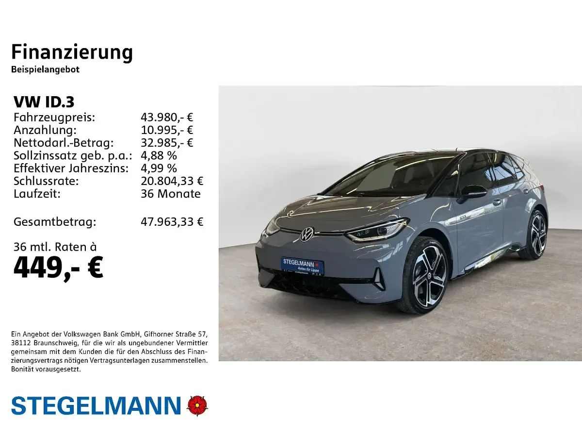 Gebraucht VW ID.3 GTX 244 kW (333 PS) 2026 Kleinwagen