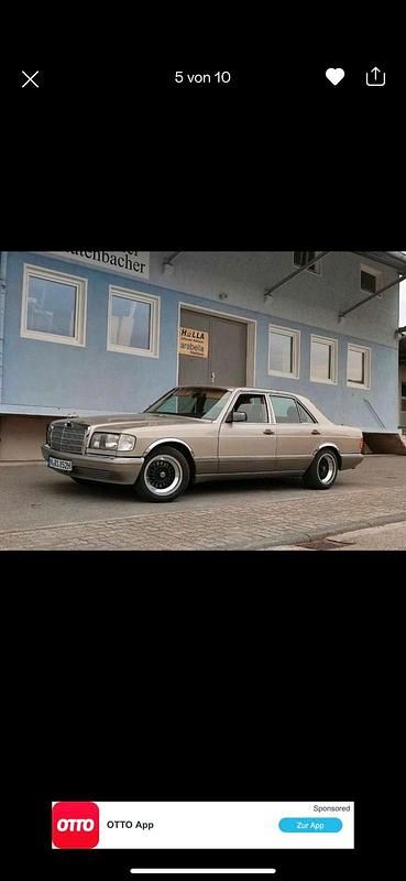 Gold Gebraucht 1990 Mercedes S300 SE Limousine | 12.800 € - Bild 1/4