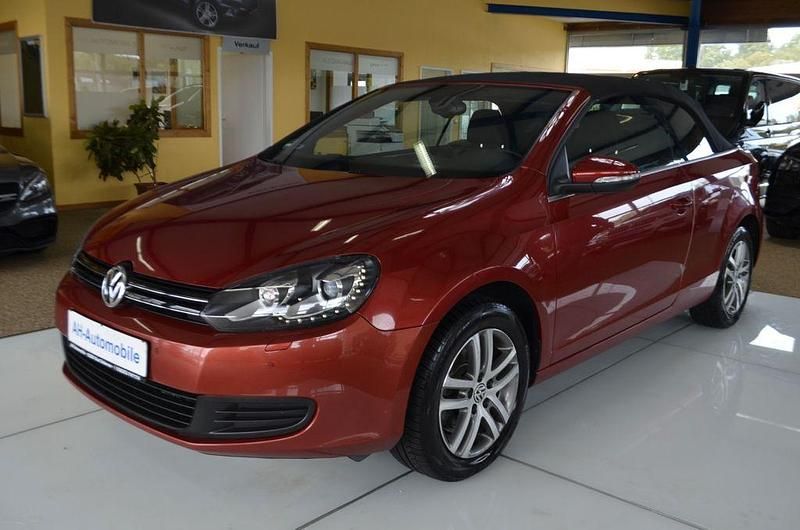 Rot Gebraucht 2011 VW Golf Cabriolet Basis Cabrio | 10.880 € (Fairer Preis) - Bild 1/4