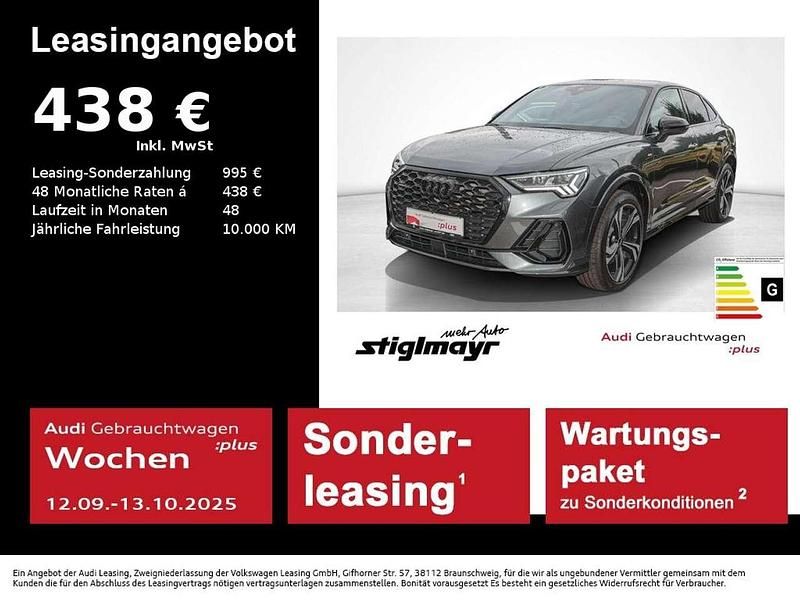 Daytonagrau perleffekt Gebraucht 2024 Audi Q3 Sportback S-Line SUV | 51.240 € (Teuer) - Bild 1/4