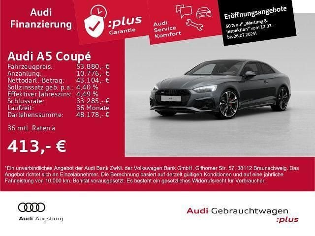 Daytonagrau perleffekt Gebraucht 2024 Audi A5 S-Line Coupé | 53.880 € (Guter Preis) - Bild 1/4
