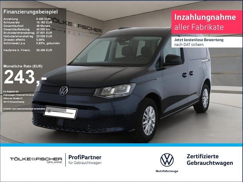 Blau Gebraucht 2024 VW Caddy Basis Van / Kleinbus | 29.499 € (Fairer Preis) - Bild 1/4