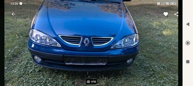 Blau Gebraucht 2001 Renault Mégane Limousine | 2.750 € - Bild 1/4