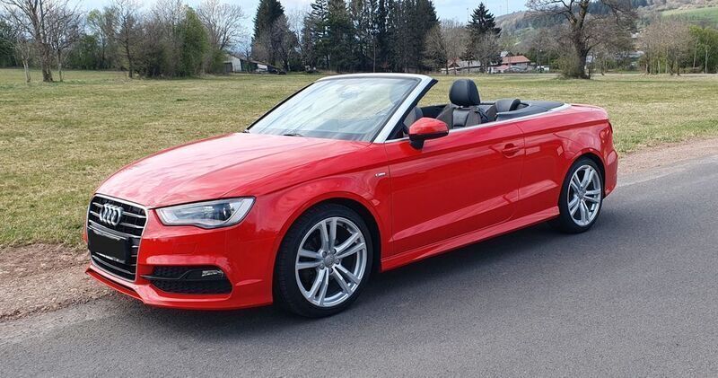 Rot Gebraucht 2016 Audi A3 Cabriolet S-Line Cabrio | 17.500 € (Guter Preis) - Bild 1/4