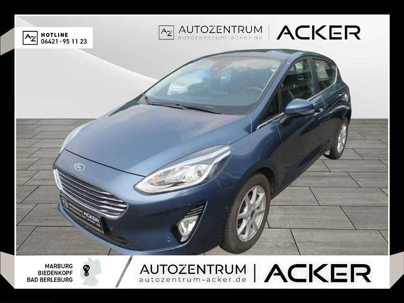 Chrome blue Gebraucht 2019 Ford Fiesta Titanium Kleinwagen | 12.980 € (Fairer Preis) - Bild 1/2