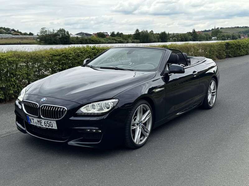 Schwarz Gebraucht 2013 BMW 650 Cabriolet M Sport Cabrio | 33.399 € (Teuer) - Bild 1/4