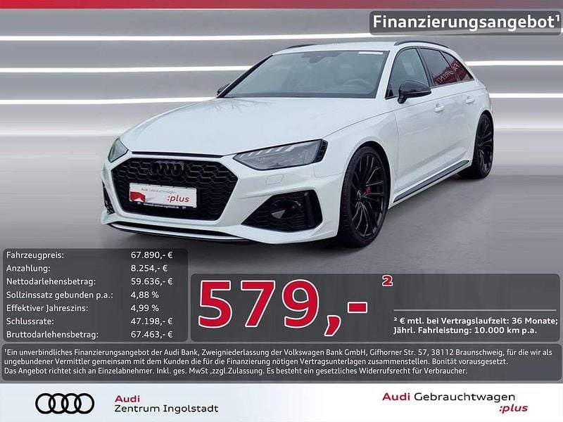 Gebraucht Audi RS4 Ambiente 450 PS (330 kW) 2023 Gletscherweiß metallic Kombi