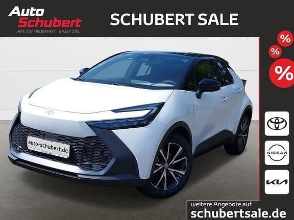 Schneeweiß/ dach schwarz Gebraucht 2024 Toyota C-HR Team SUV | 32.680 € (Superpreis) - Bild 1/4