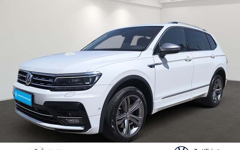 Pure white Gebraucht 2019 VW Tiguan Allspace Highline SUV | 31.999 € (Fairer Preis) - Bild 1/4