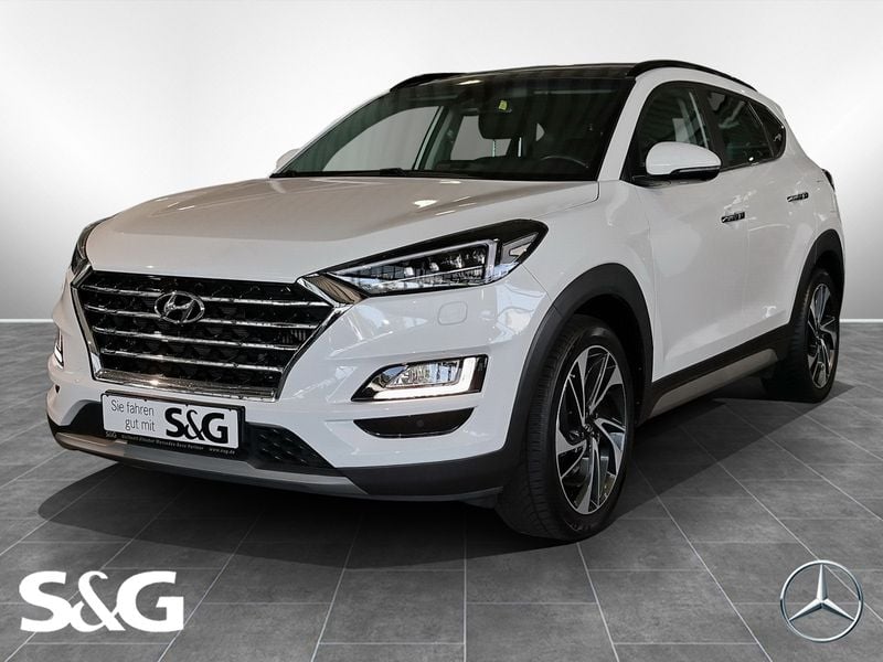 Polar white / sol Gebraucht 2019 Hyundai Tucson Premium SUV | 21.890 € (Fairer Preis) - Bild 1/4