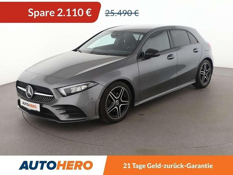 Mountaingrau Gebraucht 2020 Mercedes A180 AMG line Limousine | 23.380 € (Fairer Preis) - Bild 1/3