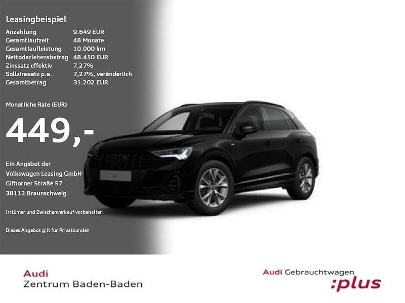 Schwarz Gebraucht 2023 Audi Q3 S-Line SUV | 48.450 € - Bild 1/4