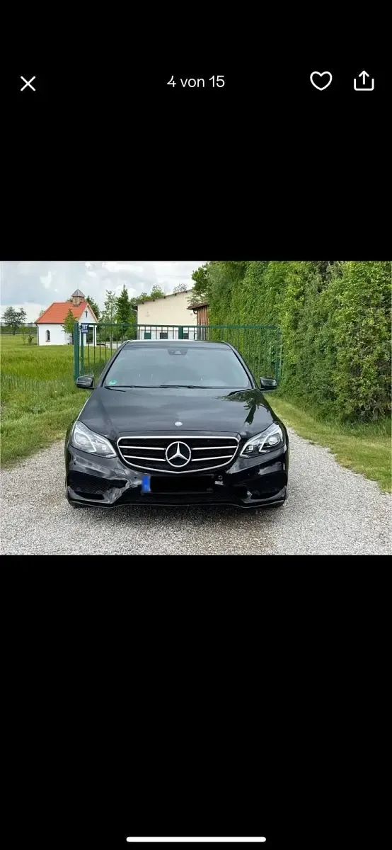 Gebraucht Mercedes E220 AMG line 170 PS (125 kW) 2013 Schwarz Limousine