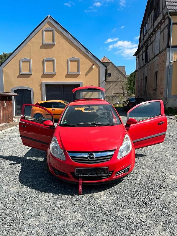 Rot Gebraucht 2007 Opel Corsa Kleinwagen | 850 € (Superpreis) - Bild 1/4
