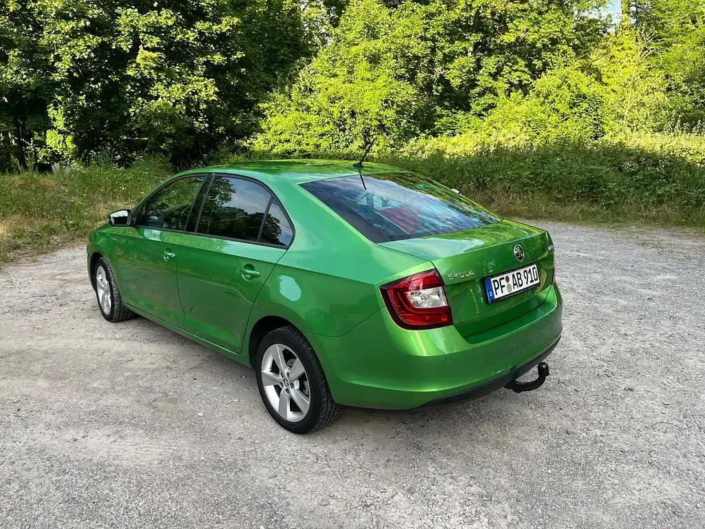 Gebraucht Skoda Rapid Clever 110 PS (80 kW) 2018 Grün Kleinwagen