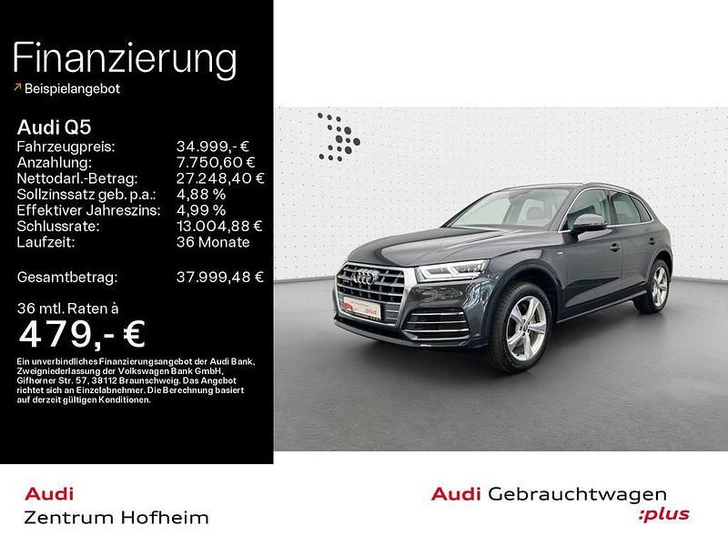Manhattangrau metallic Gebraucht 2020 Audi Q5 Design SUV | 34.999 € (Teuer) - Bild 1/4
