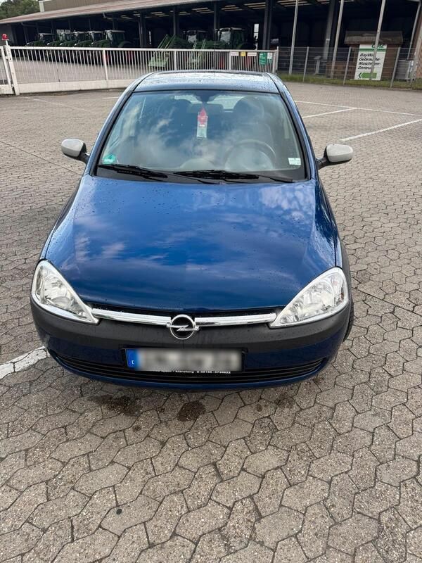 Blau Gebraucht 2003 Opel Corsa Kleinwagen | 500 € (Superpreis) - Bild 1/4