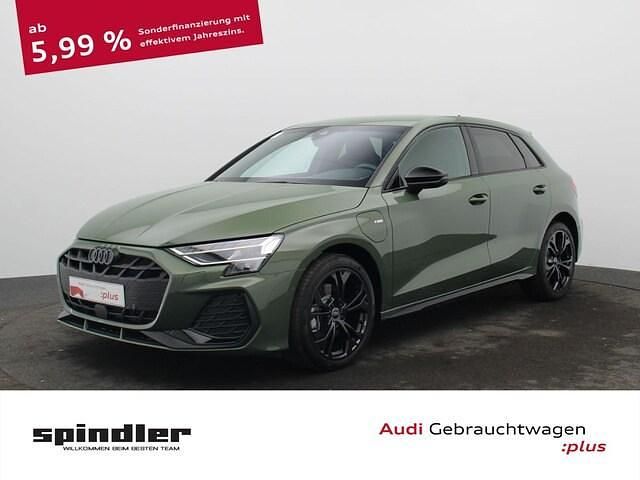 Distriktgrün metallic Gebraucht 2025 Audi A3 Sportback e-tron S-Line Kleinwagen | 41.580 € (Fairer Preis) - Bild 1/4