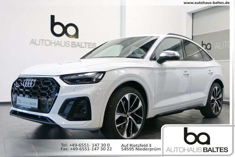 Gletscherweiß met. Gebraucht 2023 Audi SQ5 Sportback Sport SUV | 62.850 € (Fairer Preis) - Bild 1/4